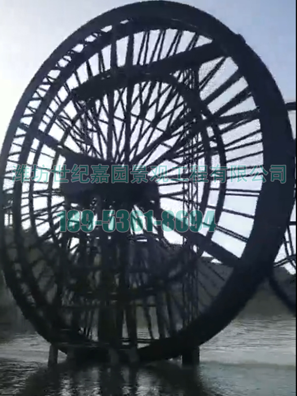 江西贛州15米8米鋼木結(jié)合水車